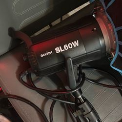 LED Video Light  W Tripod Godox SL-60W SL60W CRI95+Qa>90 5600±300K Bowens Mount
