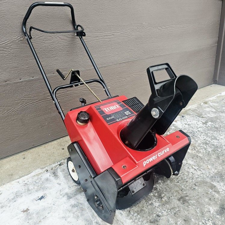 SOLD 20" TORO CCR3000GTS π₯ 5HP 2 Cycle SNOWBLOWER Pull Start ReadyToGo