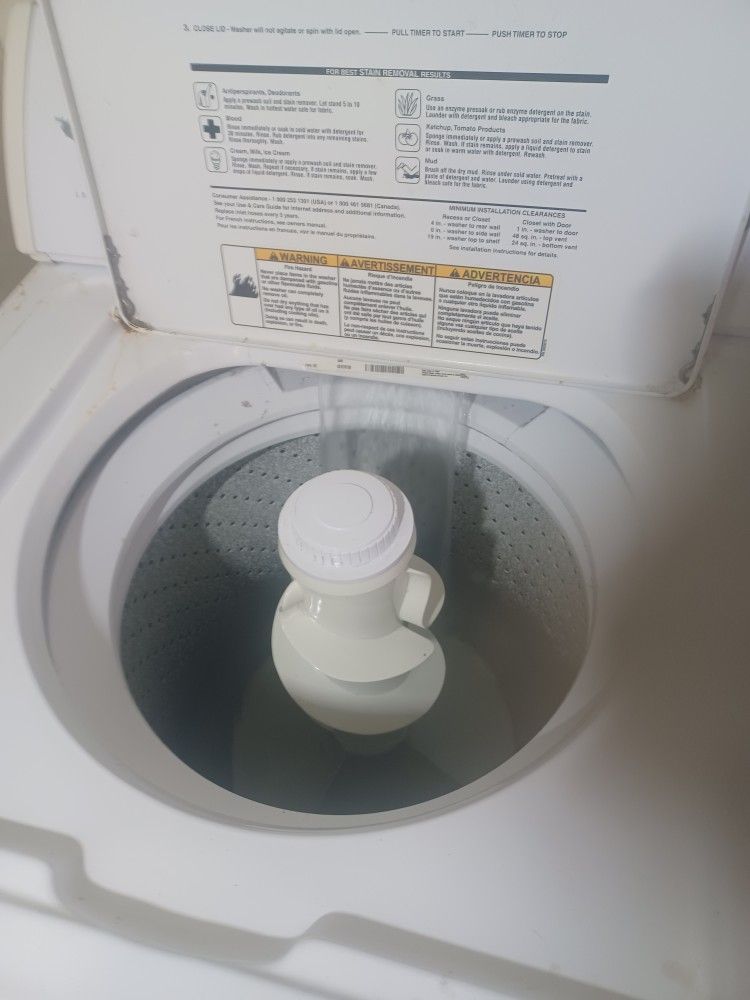 Whirlpool commercial model heavy duty top loading washer machine works.Good six month of warranty free delivery