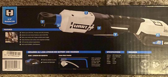 Hart 20v Ratchet Kit(have Other Hart Tools As Well)