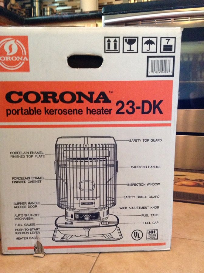 Corona 23DK Portable Kerosene Heater (NewBox Never Opened) for Sale