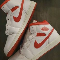 Nike Air Jordan White Oldster Dune Red Sail Me S Sz 13