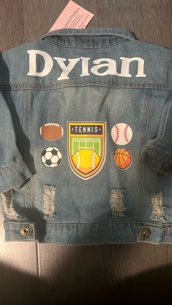 Unisex Kids Jean Jacket Custom - Dylan 
