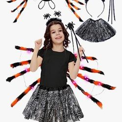 Girl's Spider Costume One Size