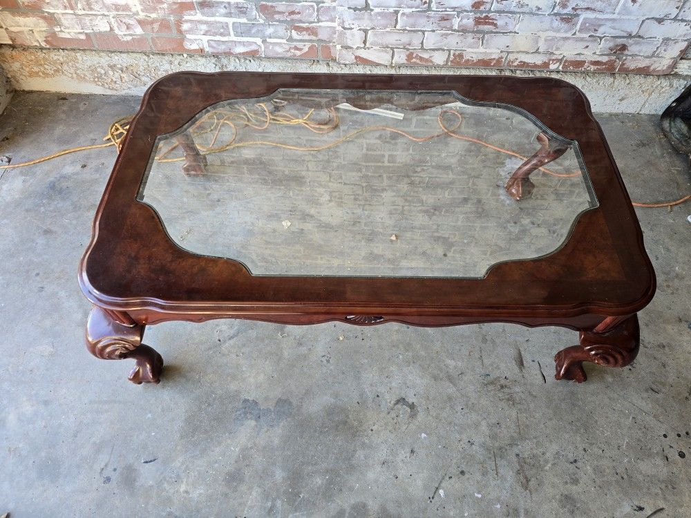 Coffee Table With Glass