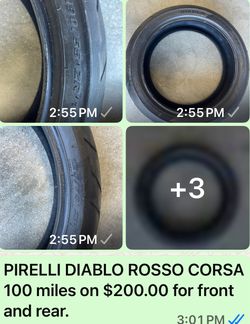 Front And Rear Tires
