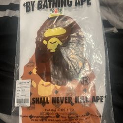 white MCM bape shirt