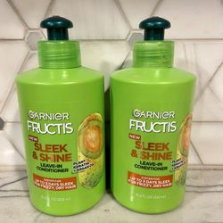 Garnier Fructis Sleek and Shine Leave In Conditioner with Argan Oil, 10.2 fl oz. New/unopened. 