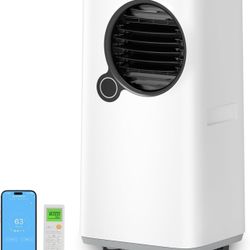 Portable Air Conditioners 14000 BTU, 5-in-1 AC Unit cooling and heating with Fan & Dehumidifier, Smart/Sleep Mode 3 Fan Speeds Auto Swing 24H Timer Re