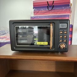 (2 Colors) New Costway 700w 0.7 Cu.ft Retro Microwave Oven LED Display Glass