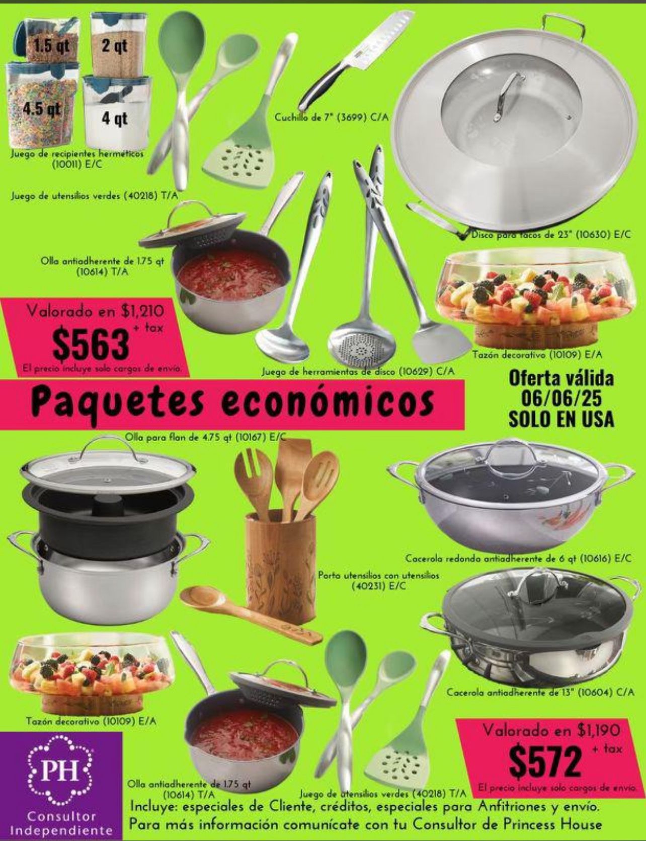 Princess House Paquetes Diferentes Precios