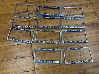 License plate frames Mustang