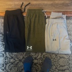 Under Armour 2 Pair Of Sweatpants, 1 Pair Of Shorts