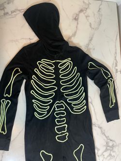 Men's Skeleton Onesie Costume - Hyde and Eek, Size M Tall