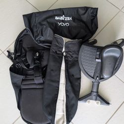 Stokke YOYO Board Skateboard And 0+ Newborn Pack Black- Includes Mattress, Extendable Canopy & Five-Point Harness - Requires YOYO3 Frame