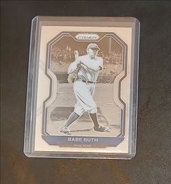 Babe Ruth Chrome card in a hard protective case.  $10