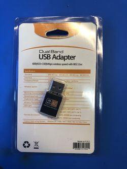 5GHz 2.4GHz Wifi USB adapter for laptop or desktop computer wireless internet adapter