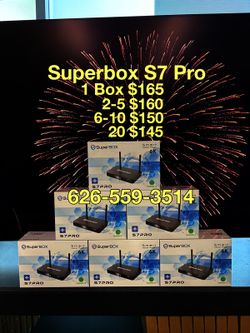 Superbox S7 Max new sealed 1 year warranty v see box superbox super box