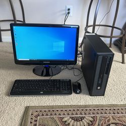 Hp i5 Desktop Computer W/Windows 10 Pro & Lifetime Office 8gb 2tb Wifi (Fast)