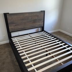 Bohemian Bed  , Modern Espresso Dark Wood 