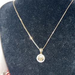 10karat Versace Necklace  And Earrings