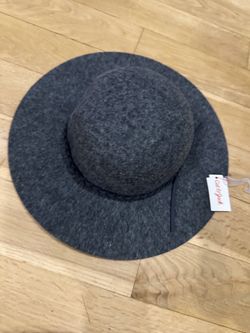 Cat & Jack Gray Wool Wide Brim Hat