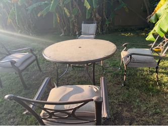 Out door table and chair