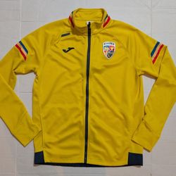 Joma Romania Full Zip Track Jacket Medium Yellow/Blue Soccer (M) | Gently Used once