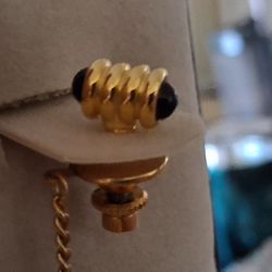 Black Onyx Tie Clip. 