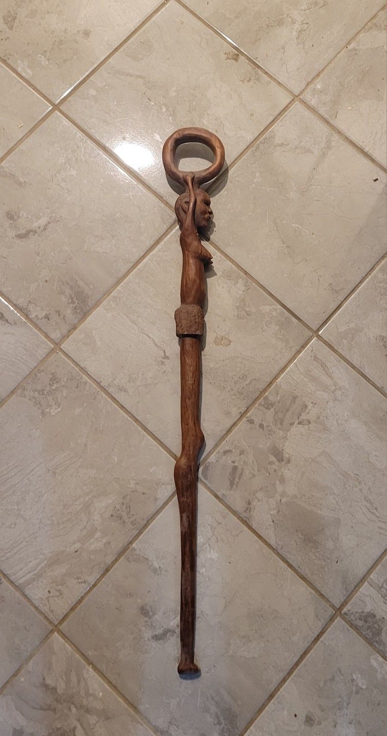 Wooden Carved Cane