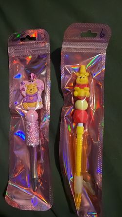 Beadable character pens