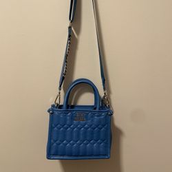 Women’s Blue Steve Madden Bniko Quilted Crossbody bag
