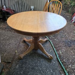 1950's Claw Foot Table And Chairs