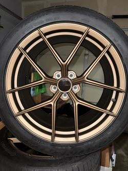 20” forged alloy wheels with tires!