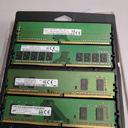 Ram 24GB Mix Brand DDR4 UDIMM Desktop Memory Used