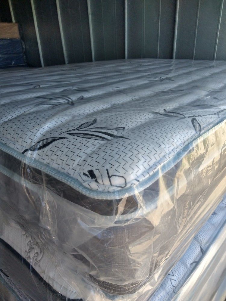 e.king size mattress and box spring bamboo orthopedic pillow top