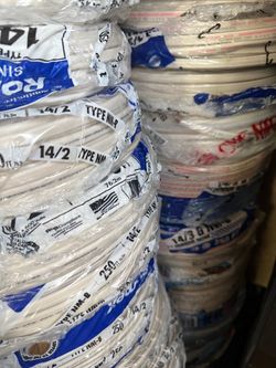 14/2 250ft wire $100 (14/3 250ft $110 ) copper cable new roll