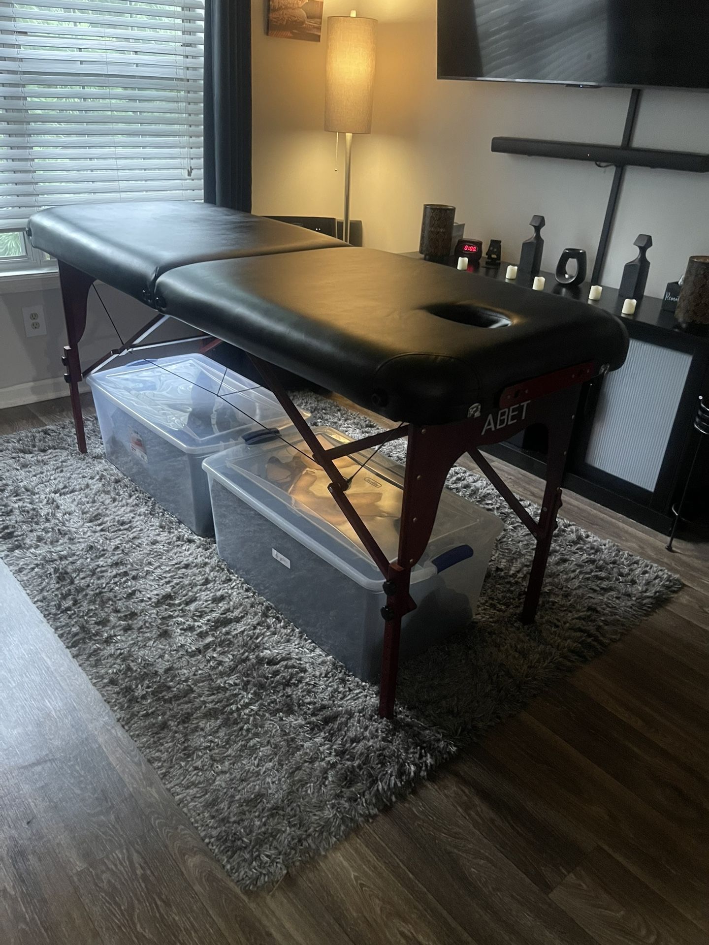 Massage table
