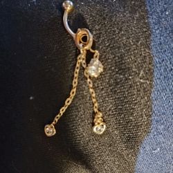 14 K Gold Chain Jewelry  Belly Ring 