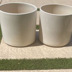 Two Mid Century Gainey Flower Pots 