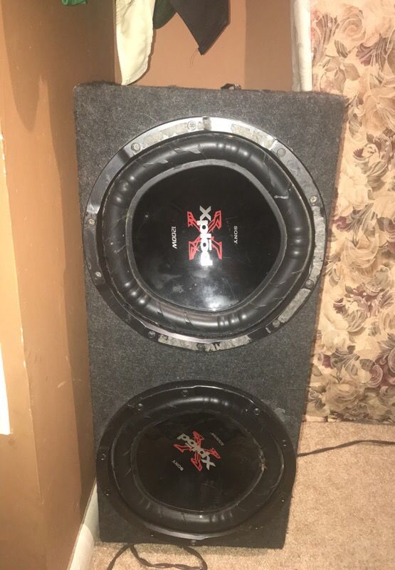 12 in Sony Subwoofers & Realm amplifier also comes with Amplifier Add-On Adapter and and cables!! I'll take 350 obo!!!