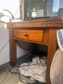 End table solid wood