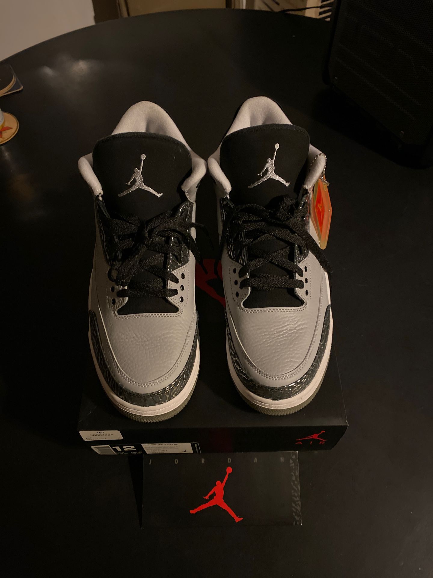 Jordan 3 Retro Wolf Grey, size 12