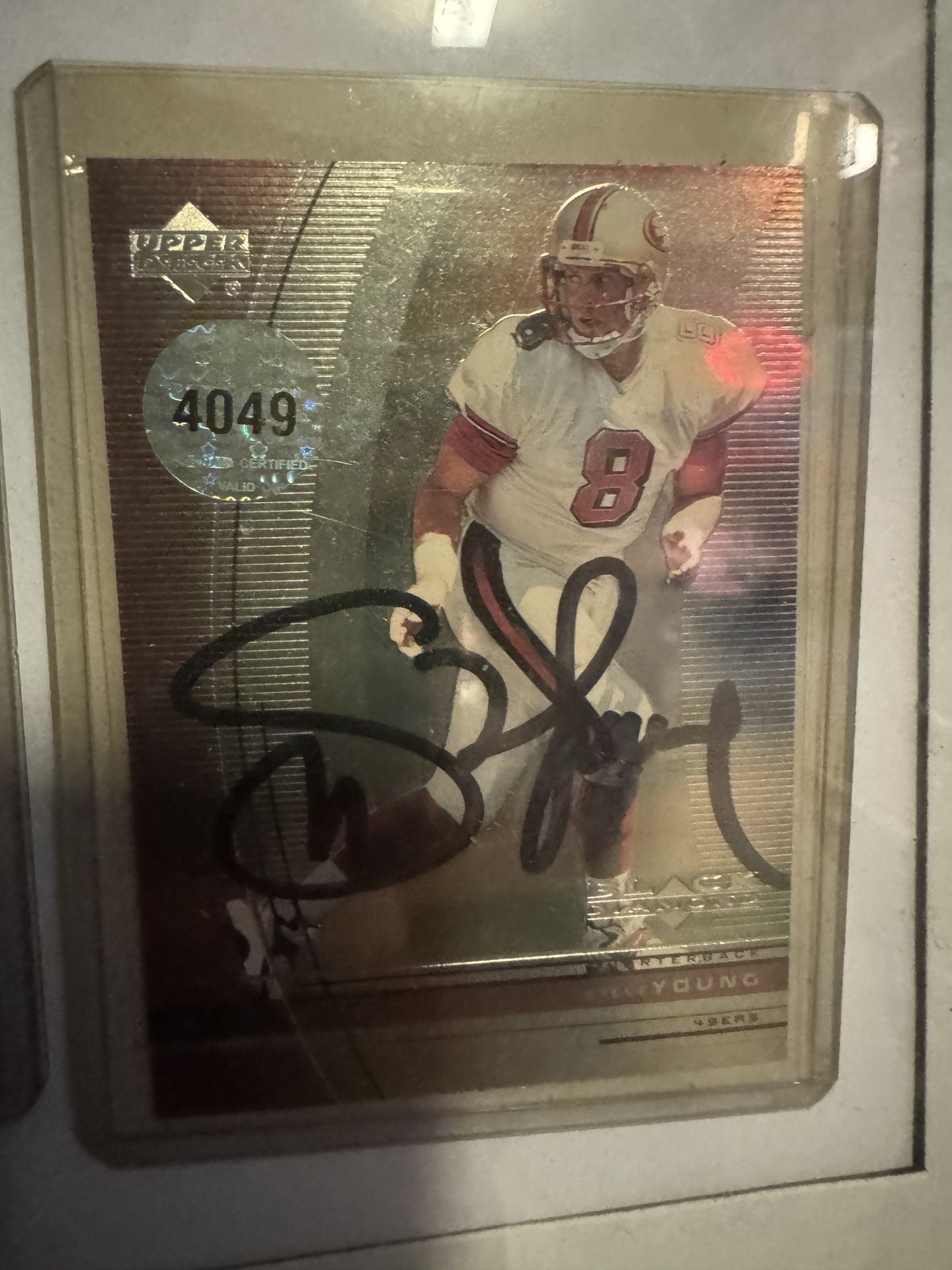 Steve Young Autograph Football Card