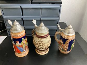 Antique German beir stein souvenirs