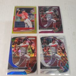 2020 Juan Soto Prizms And Refractors Purple,   Gold,  Silver,   Red Wwhite Blue 