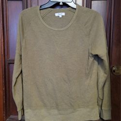 Madewell Textured Sweatshirt Caramel Size XS
