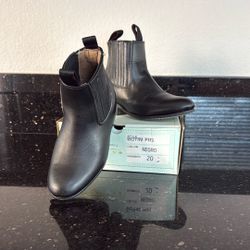 Charro Boots, Black, Leather.  Used Photo Shoot
