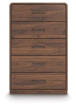 Hollinaze Walnut Brown Chest of Drawers (Online Special Price)