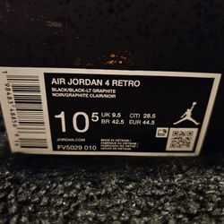Air Jordan 4 Black Cat DS 2025 OG All New In Box Size 10.5 